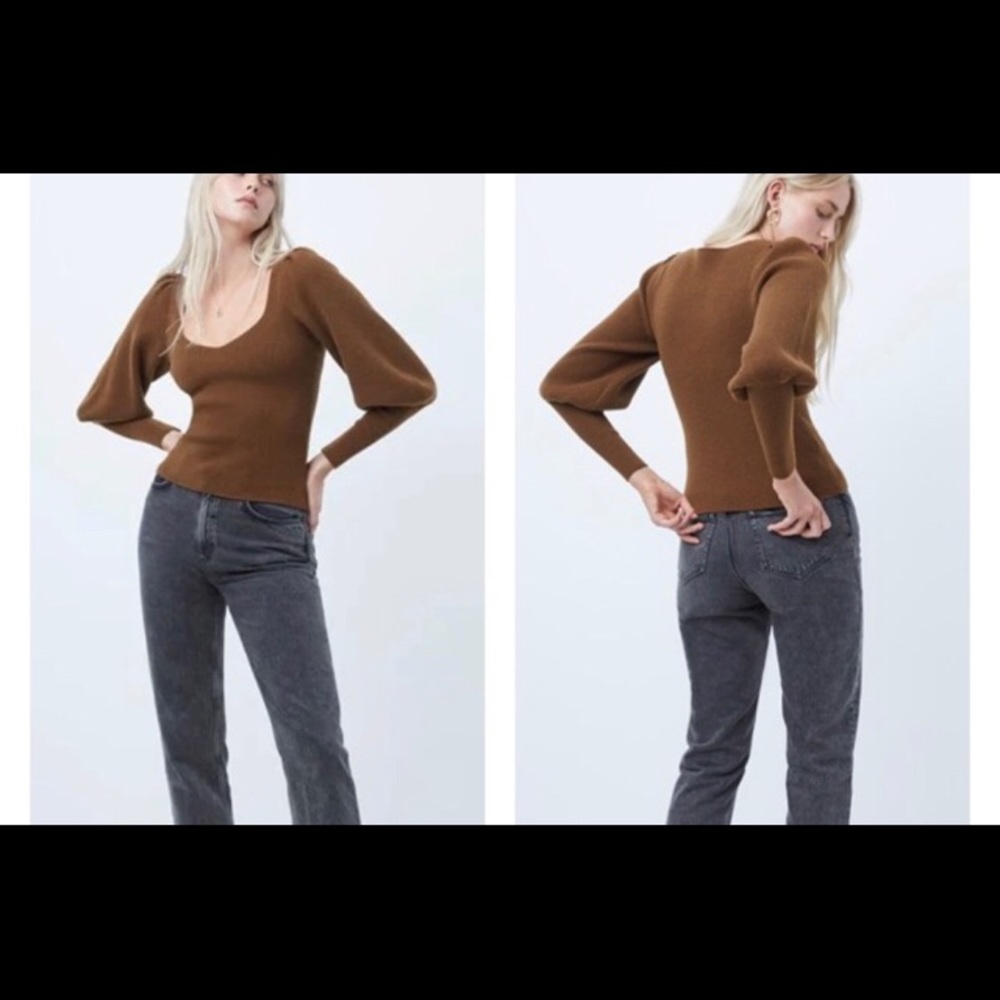 NWOT FRENCH CONNECTION JOSS BLOUSON SWEATER